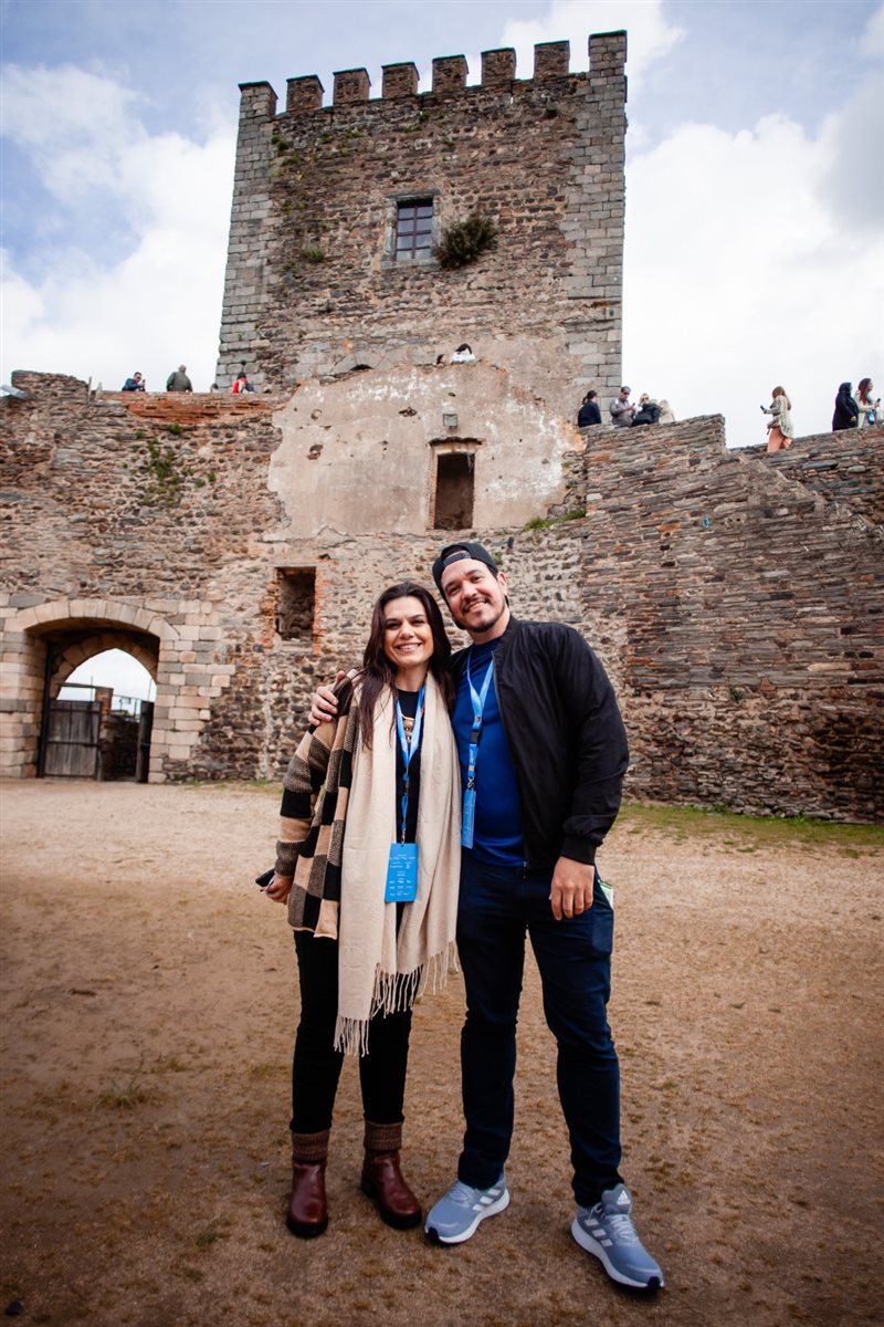 Bruno Heleno, da Trend, com Leandro Lima, da Império das Passagens, Sâmara Silva, da Tilevo Turismo, Emily Duarte, da Infinity, e Wallace Alvo, da Viagens e Turismo