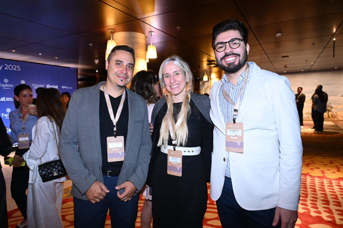 Gustavo Carvalho, Virgínia Gutierre e Carolina Guaritá, do TTW Group