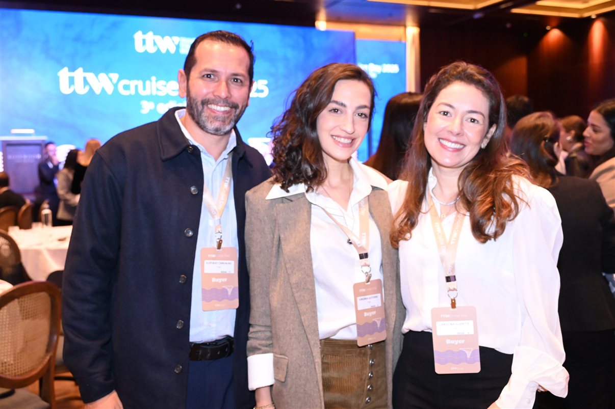 Gustavo Carvalho, Virgínia Gutierre e Carolina Guaritá, do TTW Group