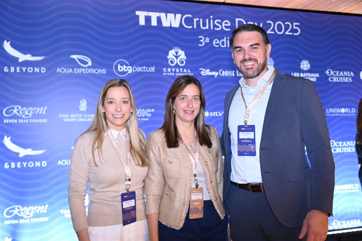 Gustavo Carvalho, Virgínia Gutierre e Carolina Guaritá, do TTW Group