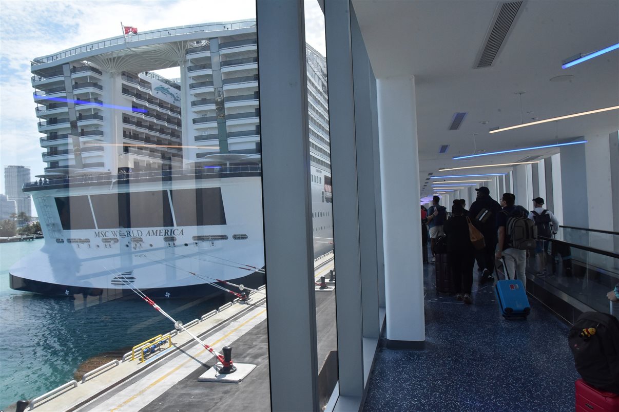 Os navios MSCCruzeiros em Miami agora atracam no Terminal AA