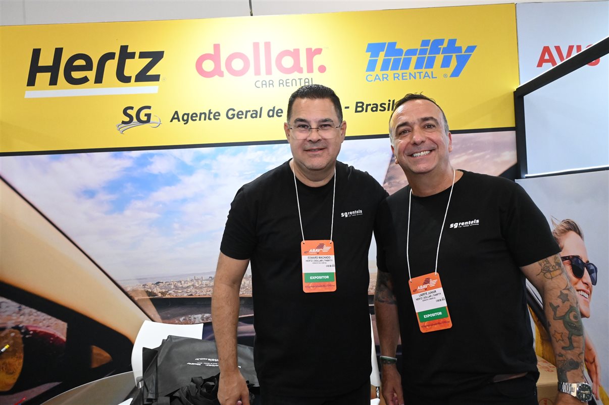 Edward Machado e Laerte Junior, da Hertz 