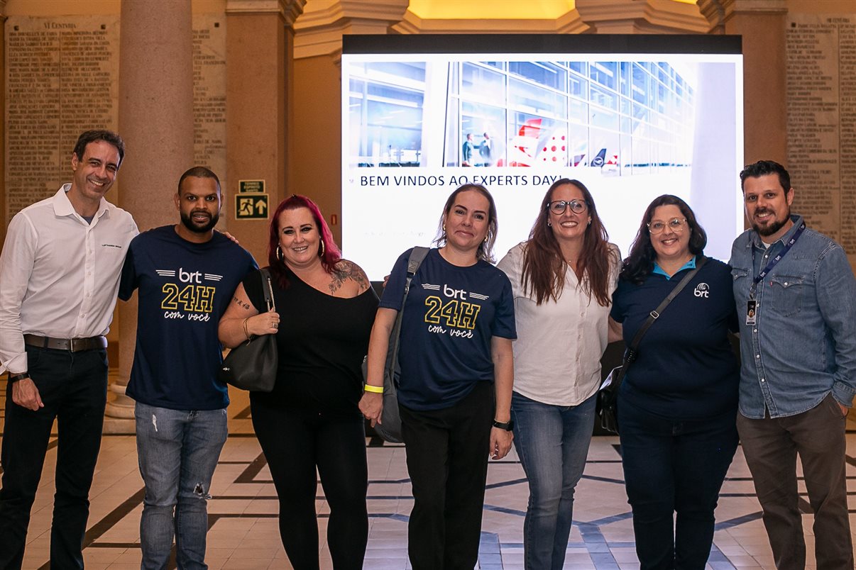 Patrícia Ribeiro, Executiva de Contas do Lufthansa Group, Agente Guilherme  Samuel e Daniela Anele, ambos Comercial da Flytour Business 