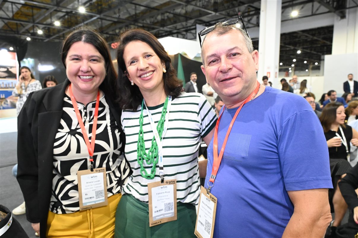 Rodrigo Ramos, Marina Figueiredo e André Lima, da Braztoa 