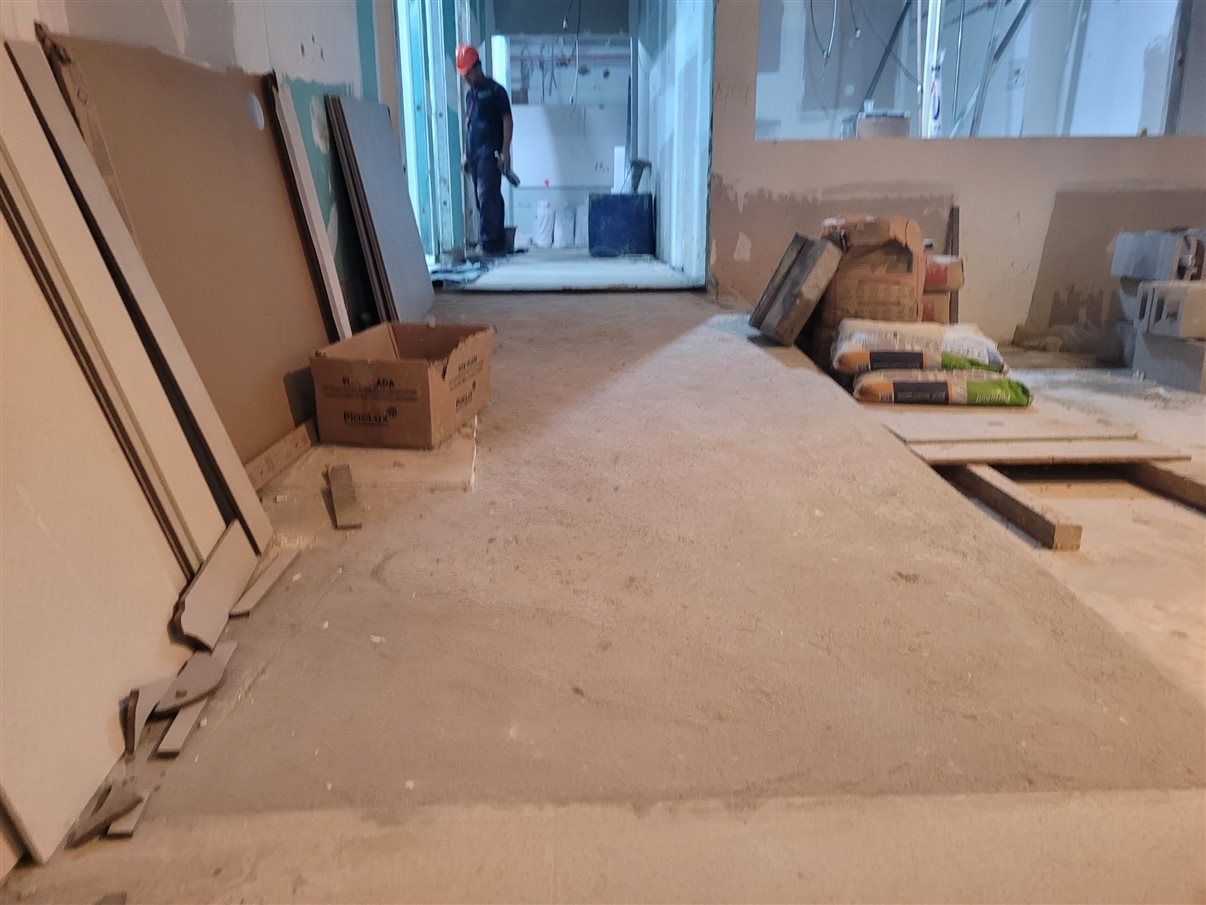 Visão do salão principal para eventos 