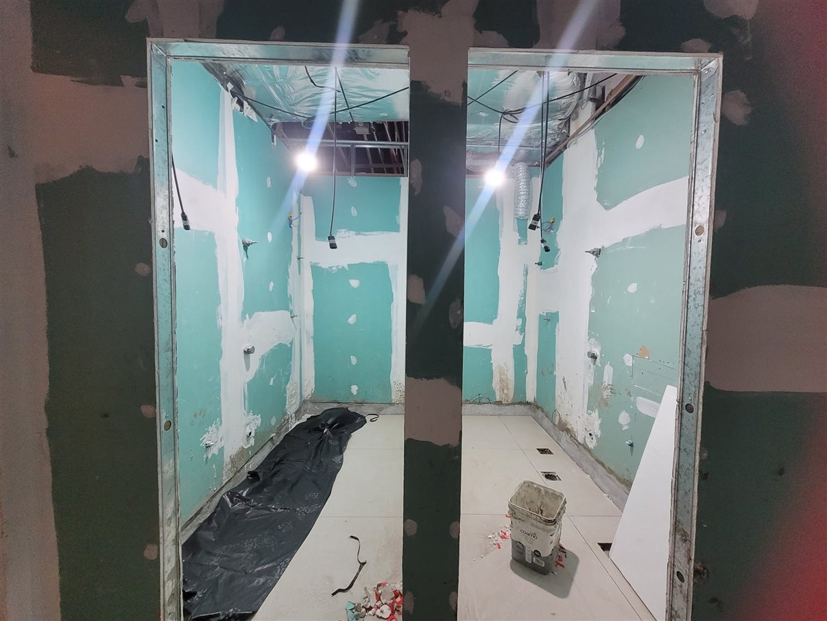 Visão do salão principal para eventos 