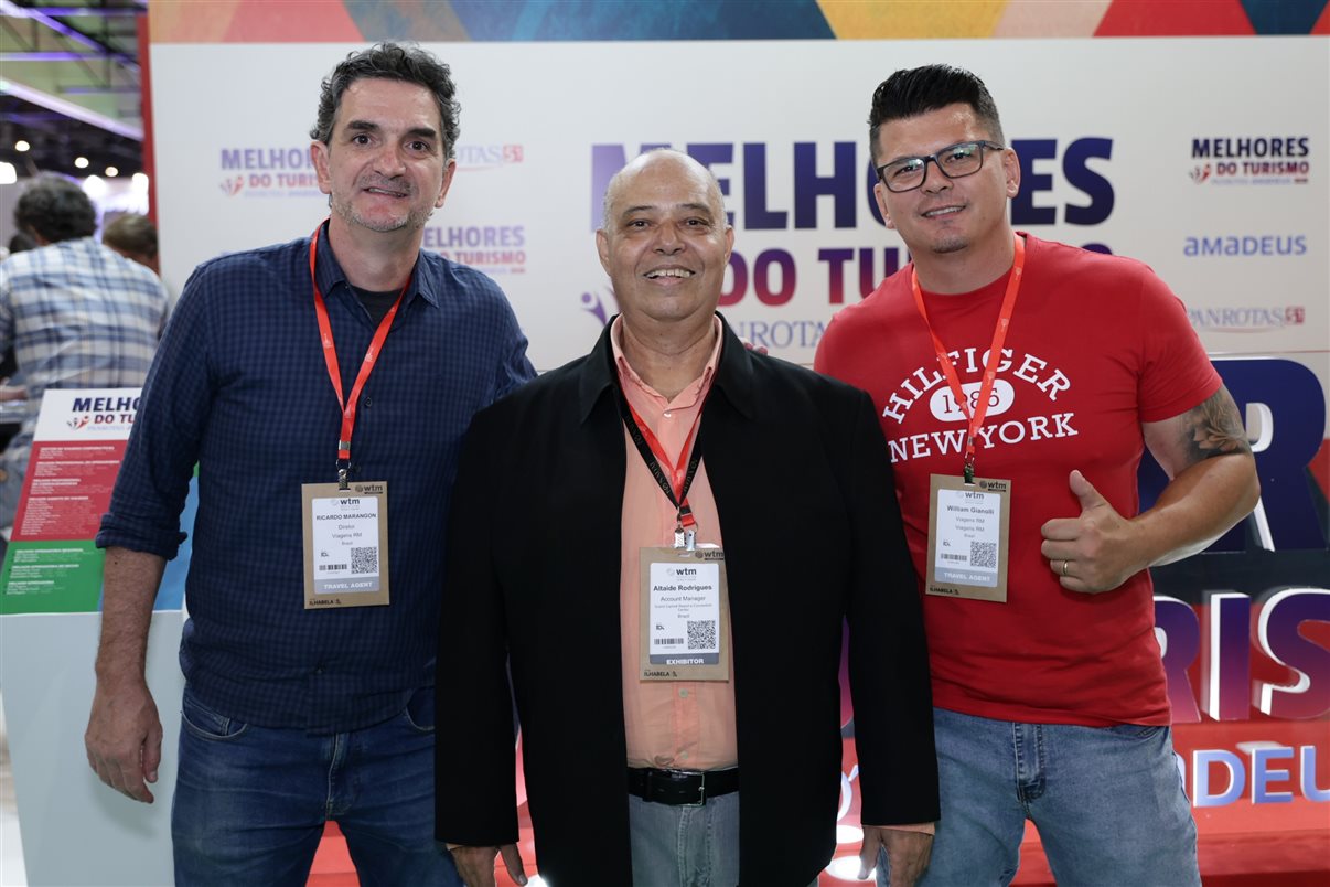 Gabriel Freitas, da Avis, Juan Taiano, da Terrawind, Laura Ventura, Edson Ventura e André Herculano, da Avis 