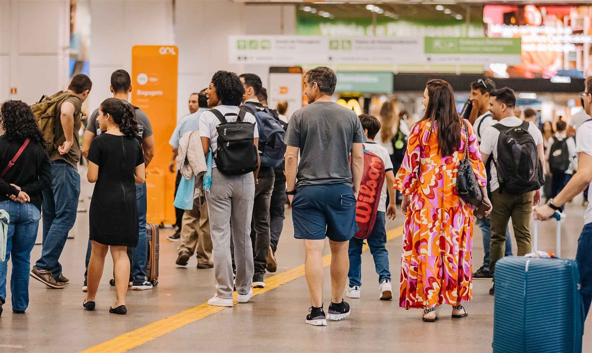 A movimentação de passageiros domésticos representa um crescimento de 9,6% em relação a abril de 2024