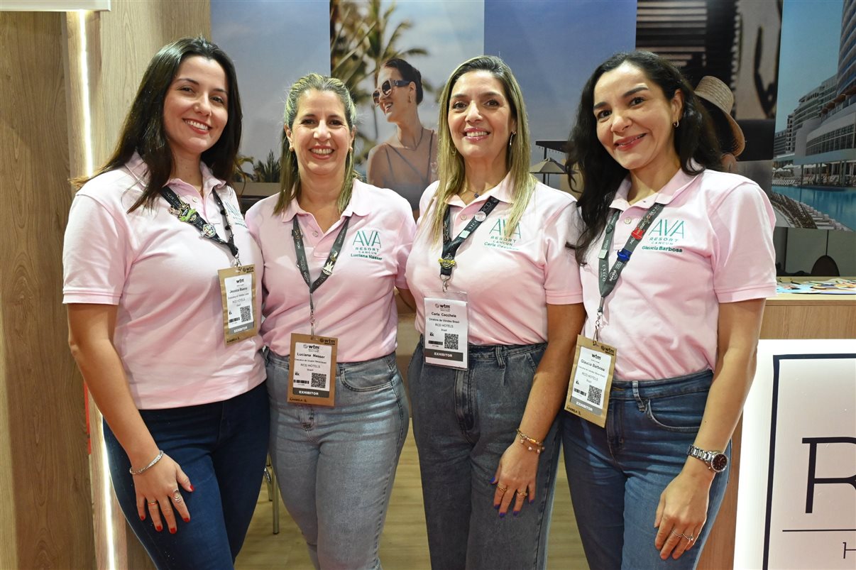 Jéssica Bueno, Luciana Nasser, Carla Cecchele e Glaucia Barbosa, da RCD Hotel