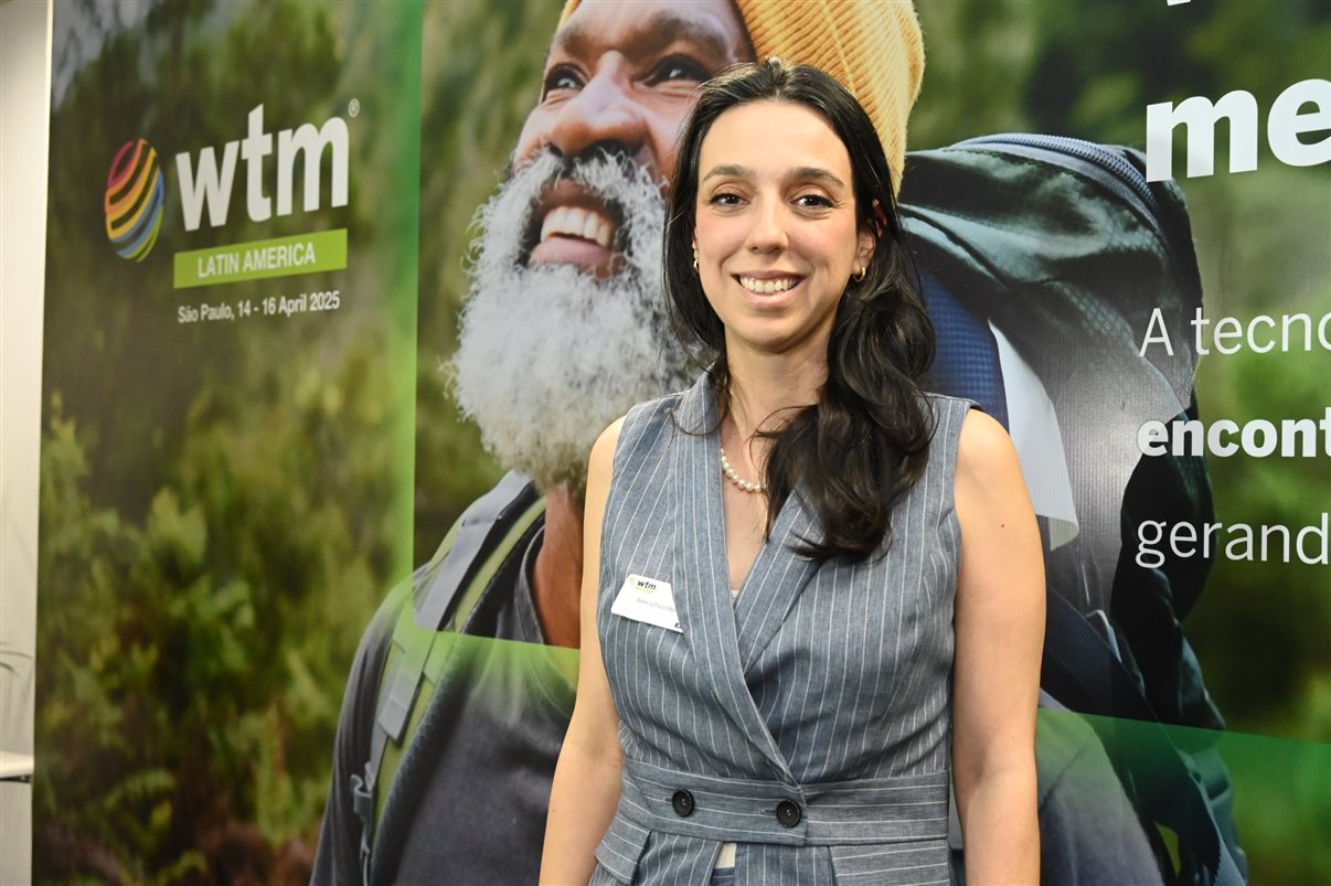 Marcela Cuesta, do Arakur Ushuaia, Guillermo Alcorta, da PANROTAS, Ana Medeiros, da Abav Nacional, e Maria Laura Pierini, do Visit Buenos Aires