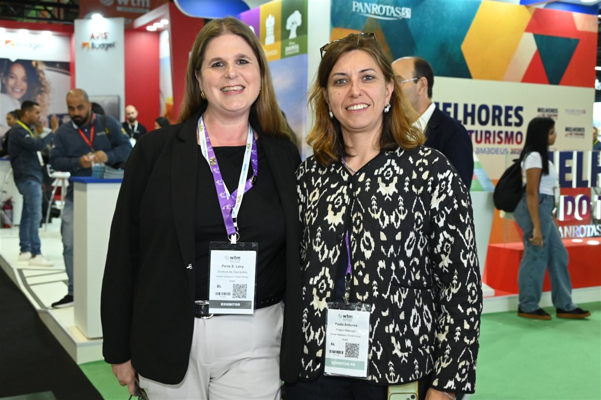 Marcela Cuesta, do Arakur Ushuaia, Guillermo Alcorta, da PANROTAS, Ana Medeiros, da Abav Nacional, e Maria Laura Pierini, do Visit Buenos Aires