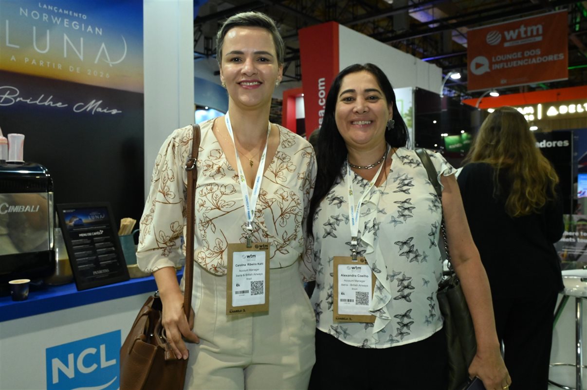 Marcela Cuesta, do Arakur Ushuaia, Guillermo Alcorta, da PANROTAS, Ana Medeiros, da Abav Nacional, e Maria Laura Pierini, do Visit Buenos Aires