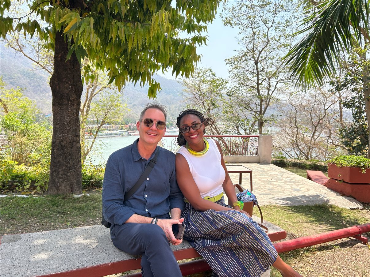 Espaço de meditação no Yoga Niketan