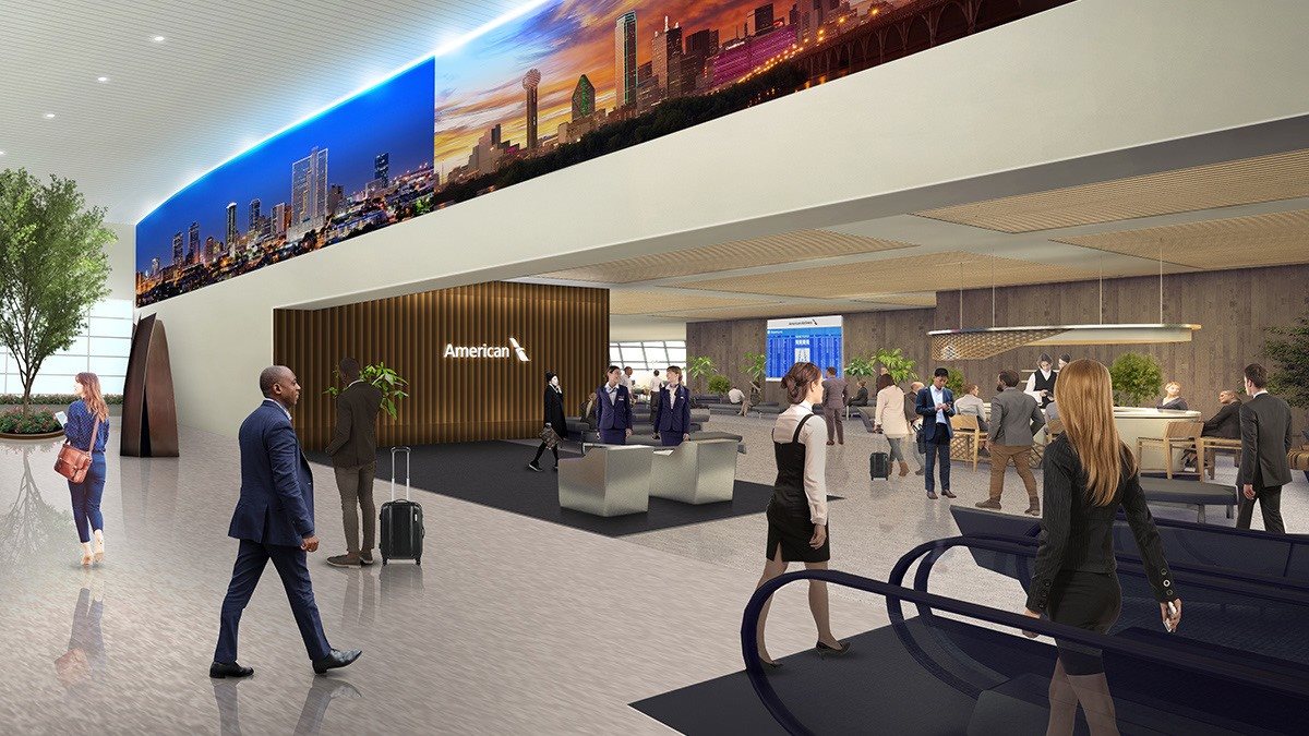 Área de lounges do futuro Terminal F