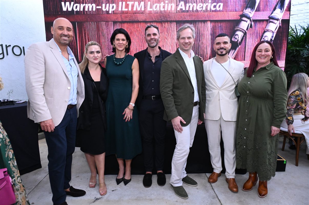 Antonio Gracio e Ana Maria Antill, do One&Only, Cacau Sagioro, do TTW Group, Michael Foley, da Kerzner International, Eduardo Gaz, do TTW Group, Fernando Peixoto, do Atlantis Dubai, e Courtney Reeves, do One&Only