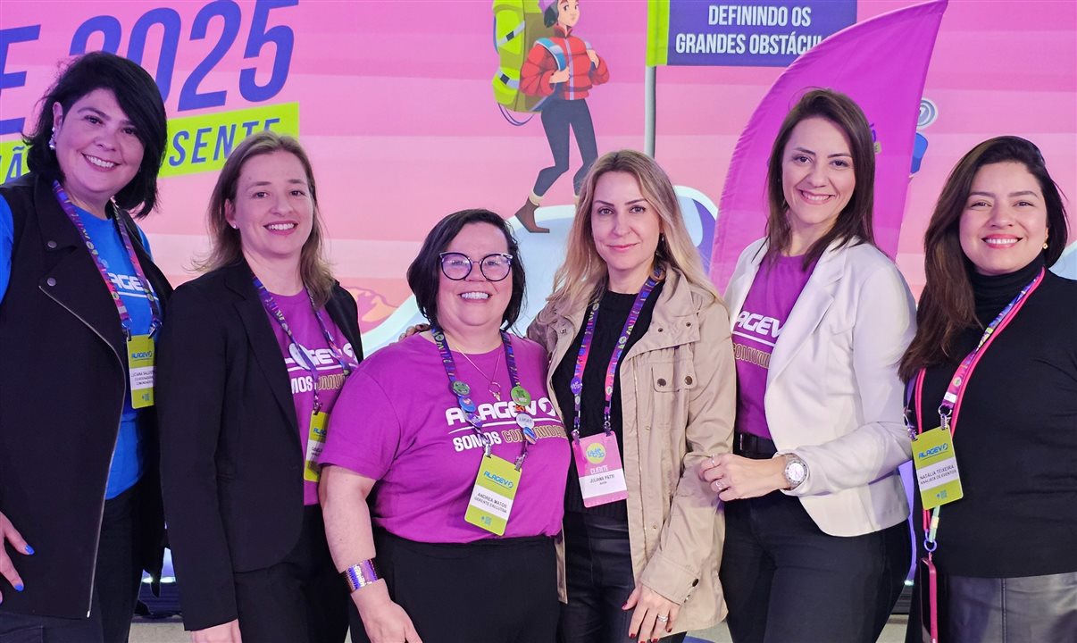 Equipe Alagev: Luciana Salustri, Giseli Fardin, Andrea Matos, Juliana Patti, Luana Nogueira e Natalia Teixeira