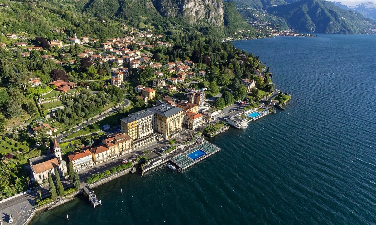 Vista aérea do Lake Como Edition, um dos hotéis mais esperados de 2025