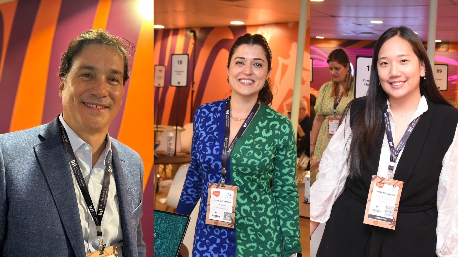 Ernesto Duque, da Oetker Collection, Luiza Correa, da Maybourne, e Hélène Huang, da Sources Hotels