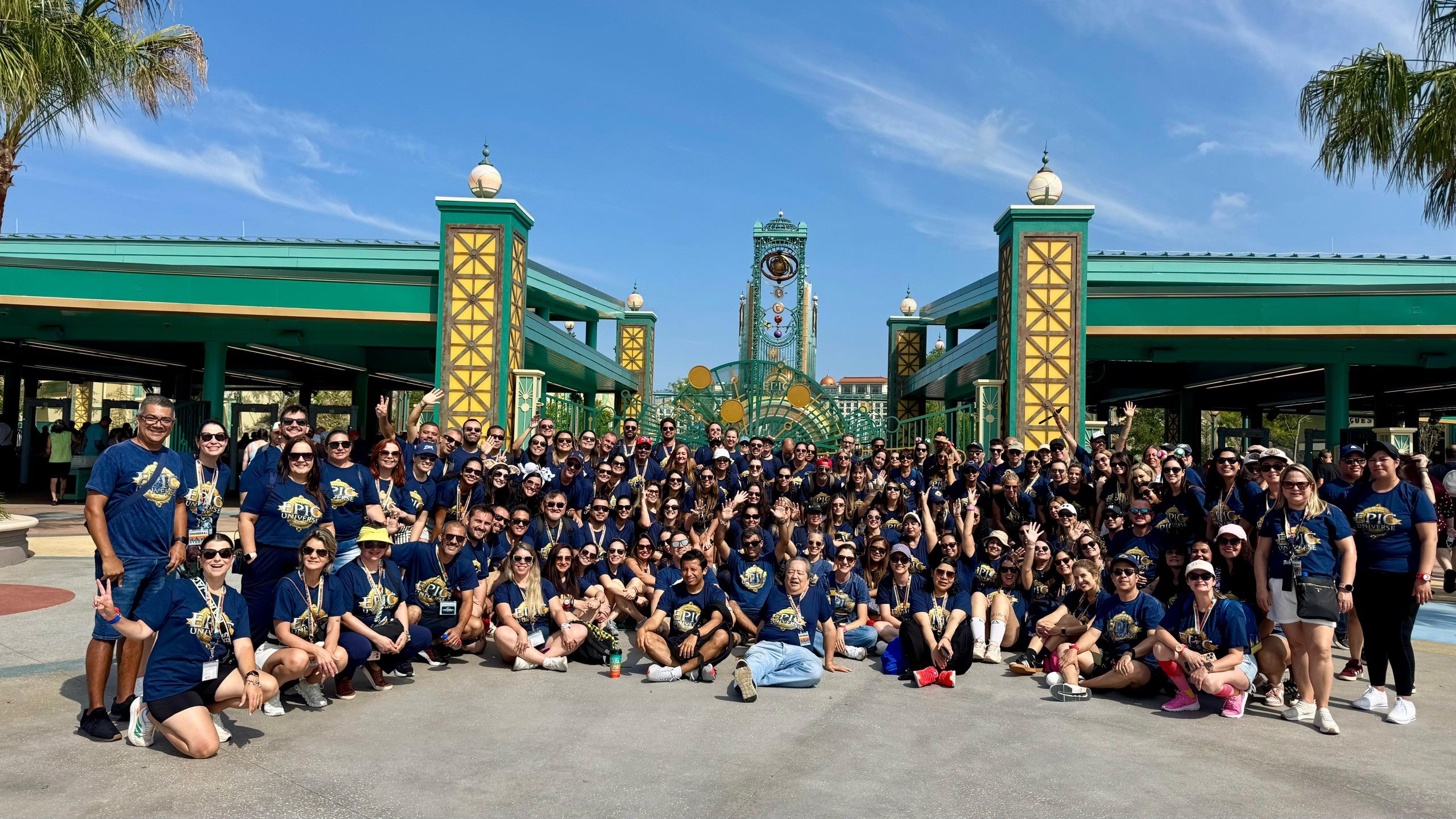 Momento mais especial aconteceu ontem, no segundo dia oficial de programação, com a visita oficial ao Epic Universe