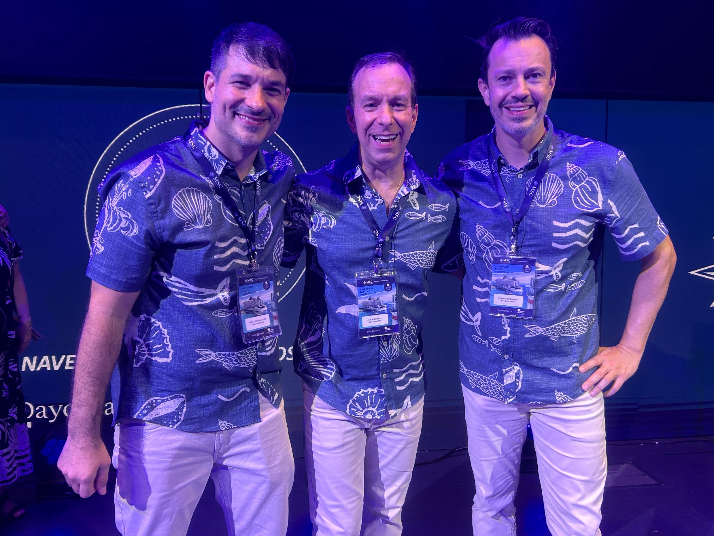 Ignacio Palacios, Adrian Ursilli e Eduardo Simões dão início à 5ª Convenção Internacional da MSC