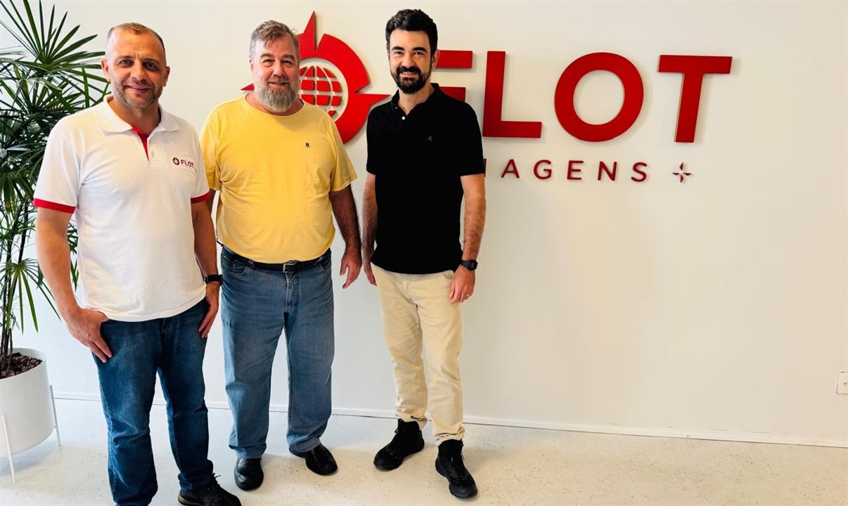 Marcos Isaias Pereira, Marcos Schroeder e Tiago Barbosa, da Flot
