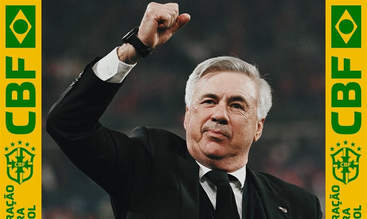 Carlo Ancelotti é o novo técnico da Seleção Brasileira de Futebol