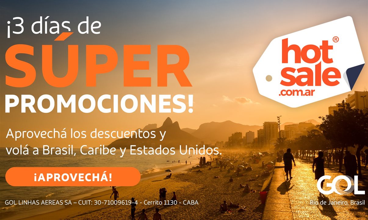 Utilizando a carteira digital e com foco no próximo Hot Sale, que acontece a partir de hoje, 12 de maio, os clientes terão 10% de desconto adicional nas passagens