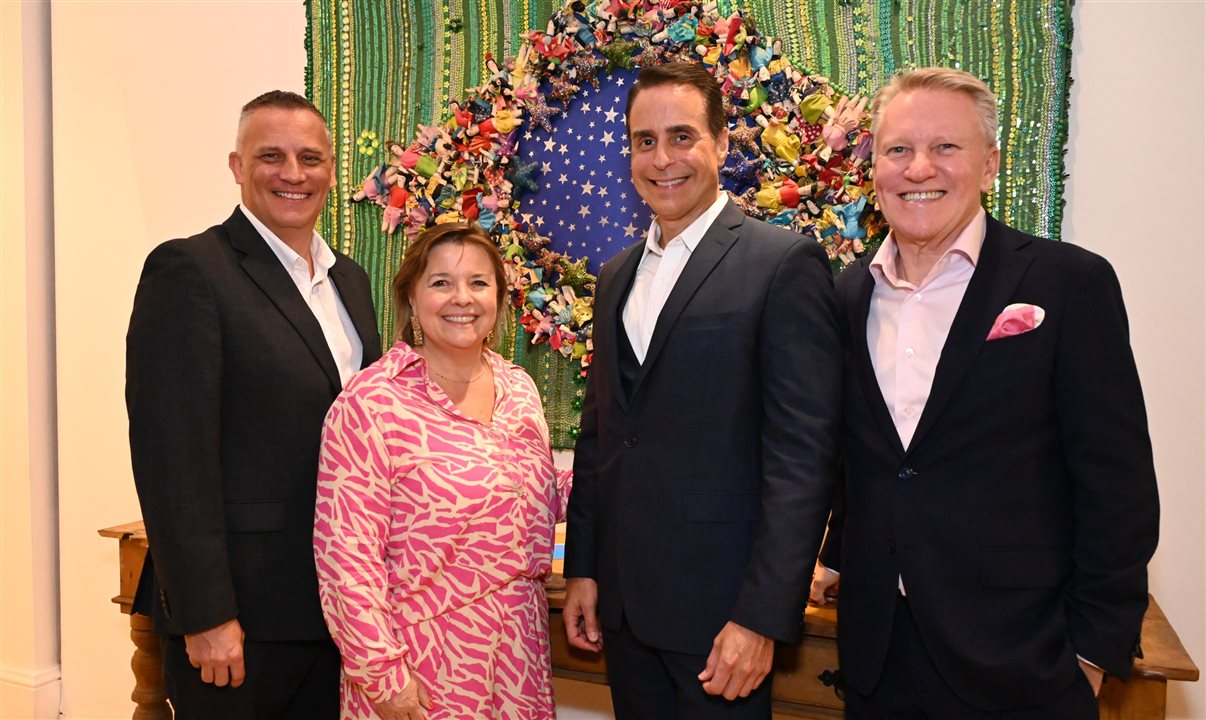 Jason Krimmel, Estela Farina, Frank Medina e Steve Odell, da NCLH