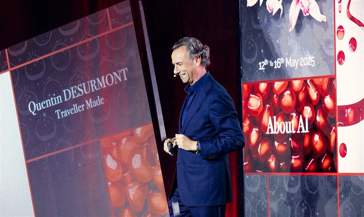 Quentin Desurmont, CEO de Serandipians e Takumians, na abertura do The Essence of Luxury Panama