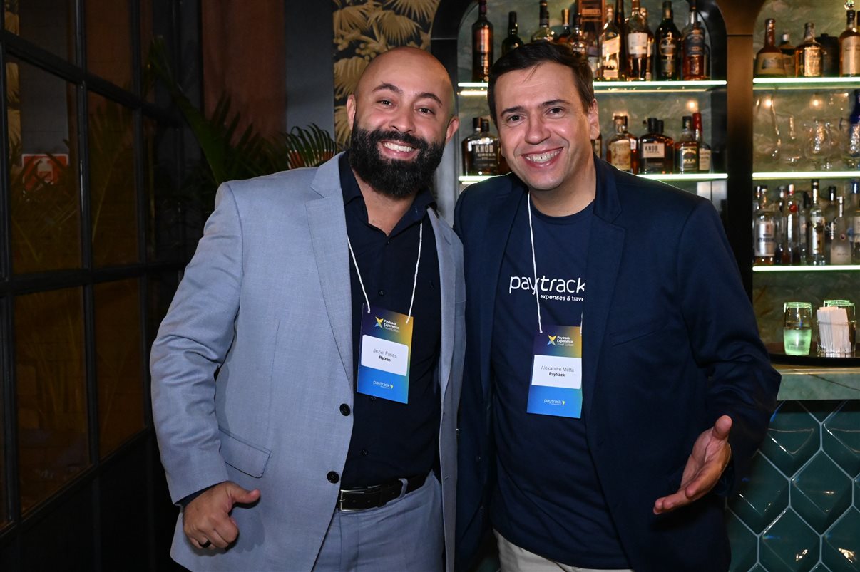 Renato Romero, da Minerva Foods, e Denis Vicentainer, da Paytrack
