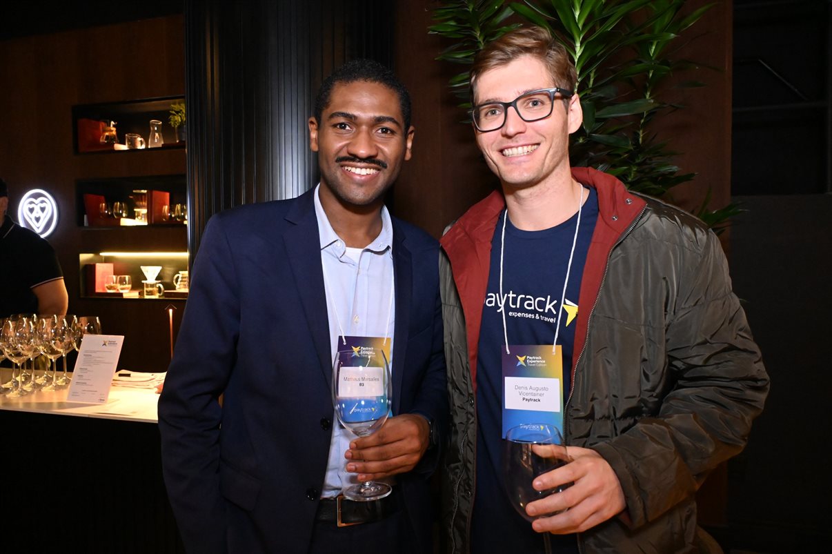 Renato Romero, da Minerva Foods, e Denis Vicentainer, da Paytrack