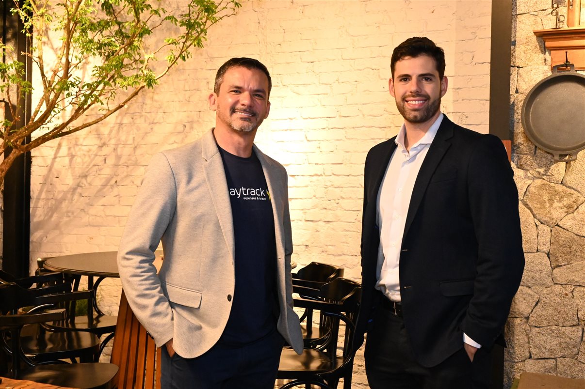 Renato Romero, da Minerva Foods, e Denis Vicentainer, da Paytrack