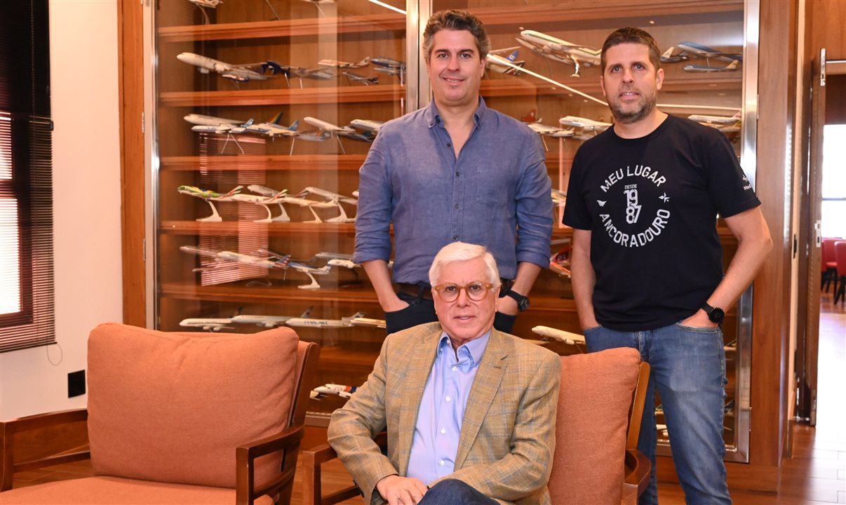 Juarez Neto, Daniel Castanho e Juarez Cintra, da Ancoradouro