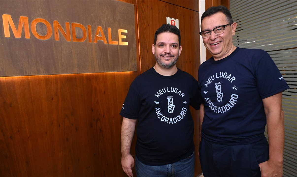 Rafael Tobias e Edson Ruy, diretores da Mondiale by Ancoradouro