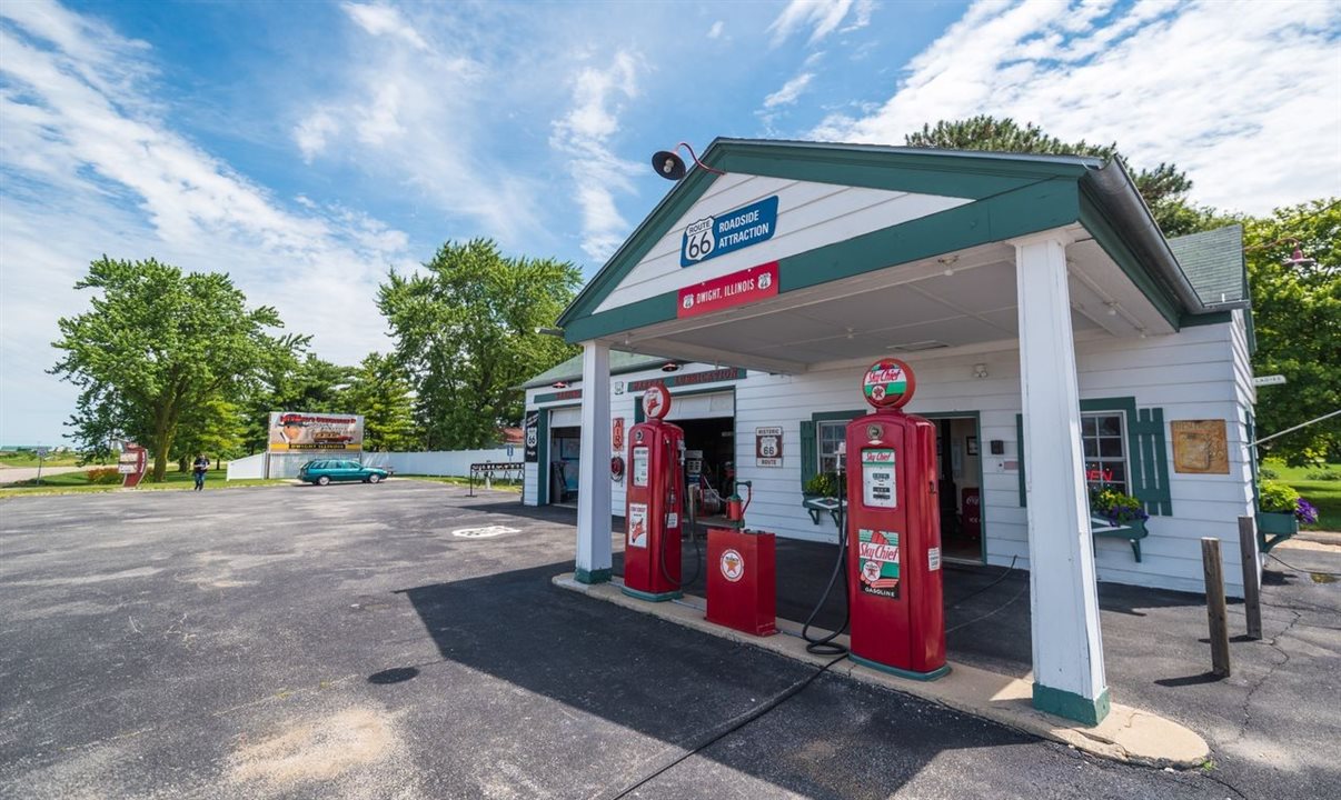 Posto antigo Texaco restaurado