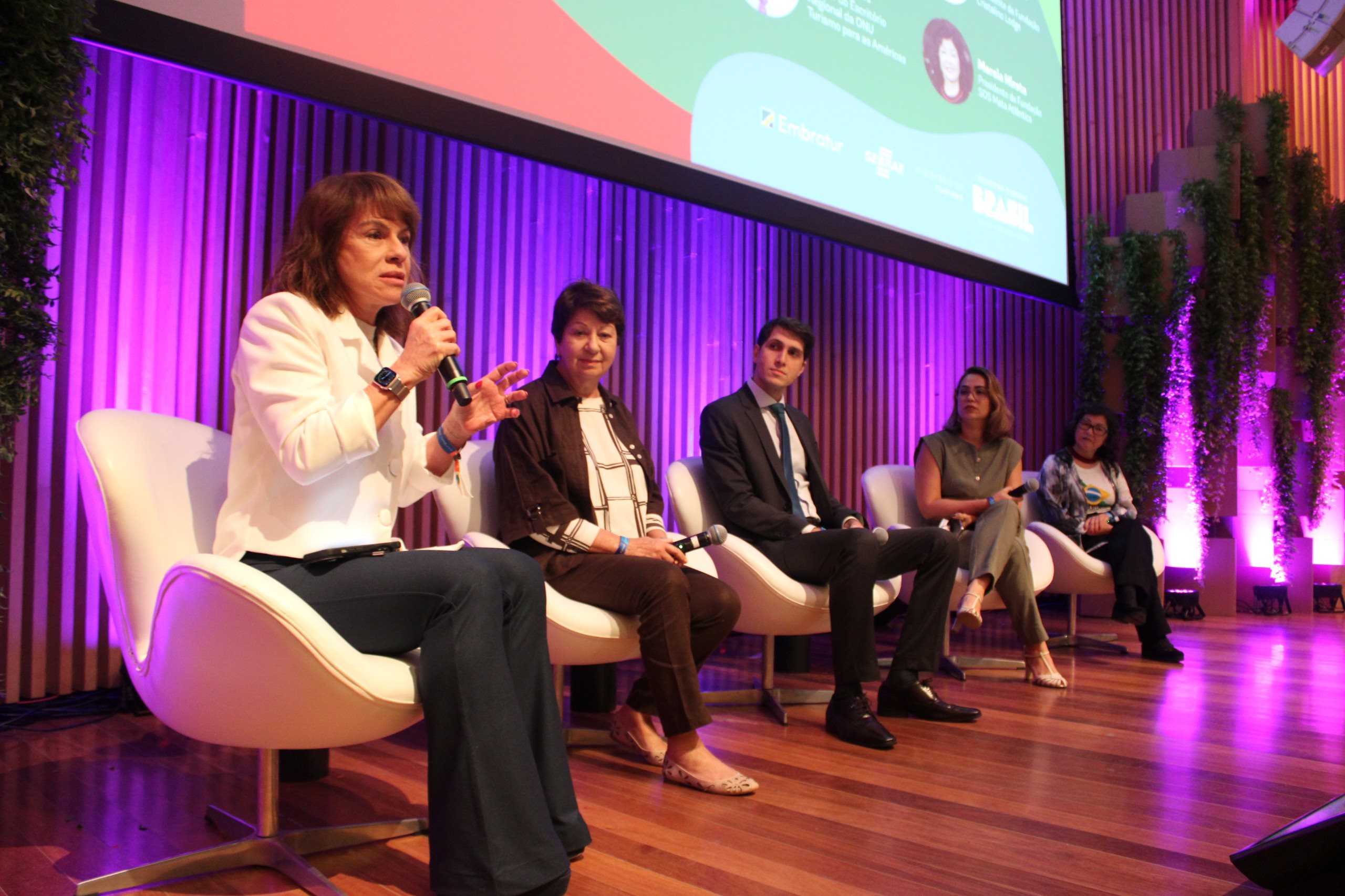 Jeanine Pires comandou o painel de sustentabilidade