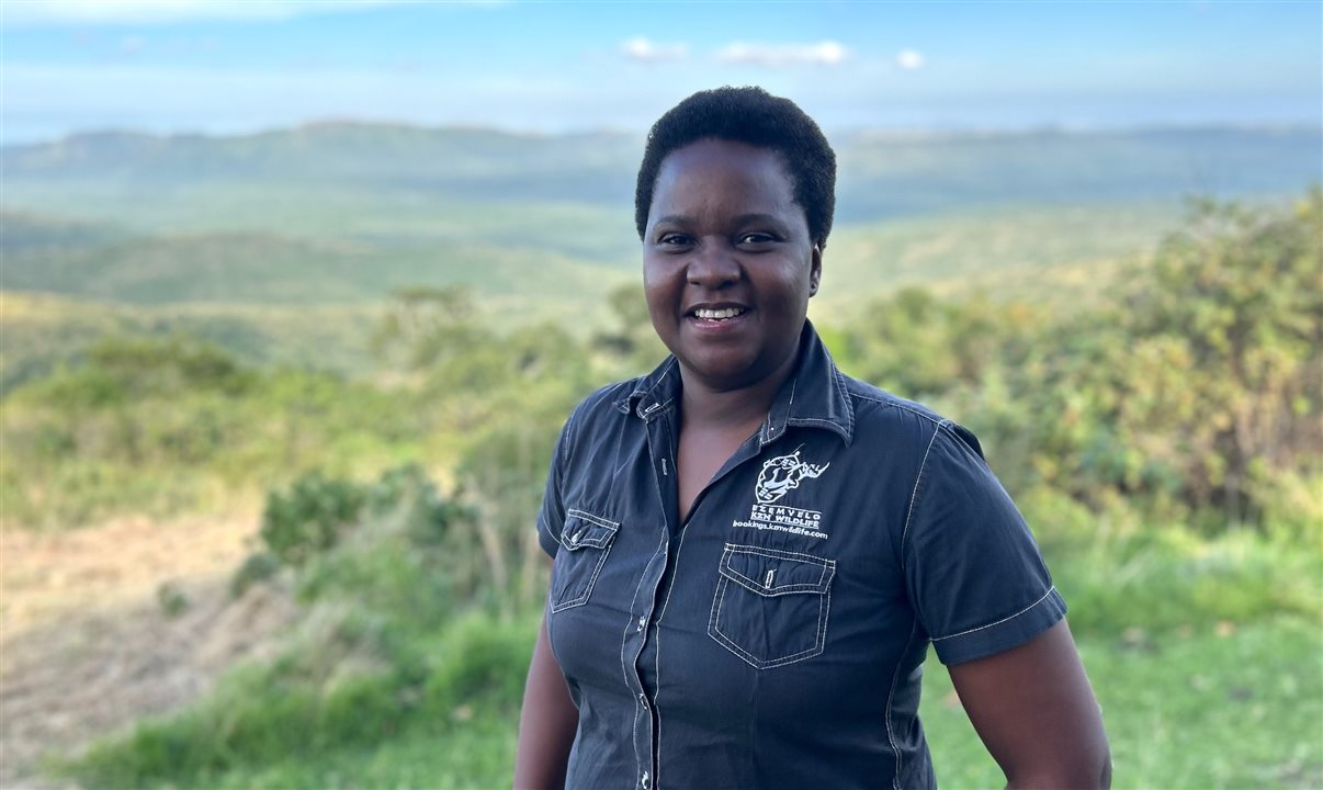Nqobile Nene, gerente do Hilltop Camp Ezemvelo