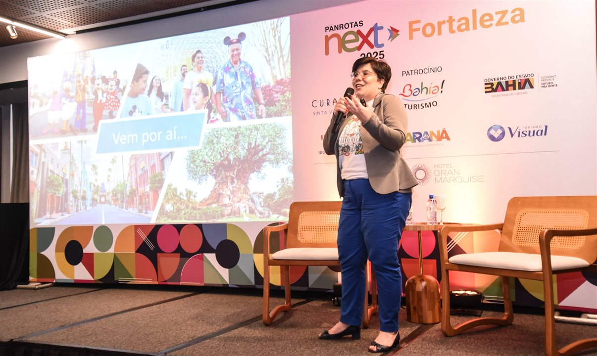 Juliana Belloti, supervisora de Treinamentos da Disney Destinations, no PANROTAS Next Fortaleza