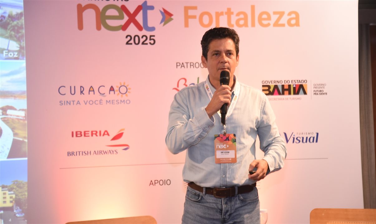 Eduy Azevedo voltou ao palco do PANROTAS Next, agora em Fortaleza