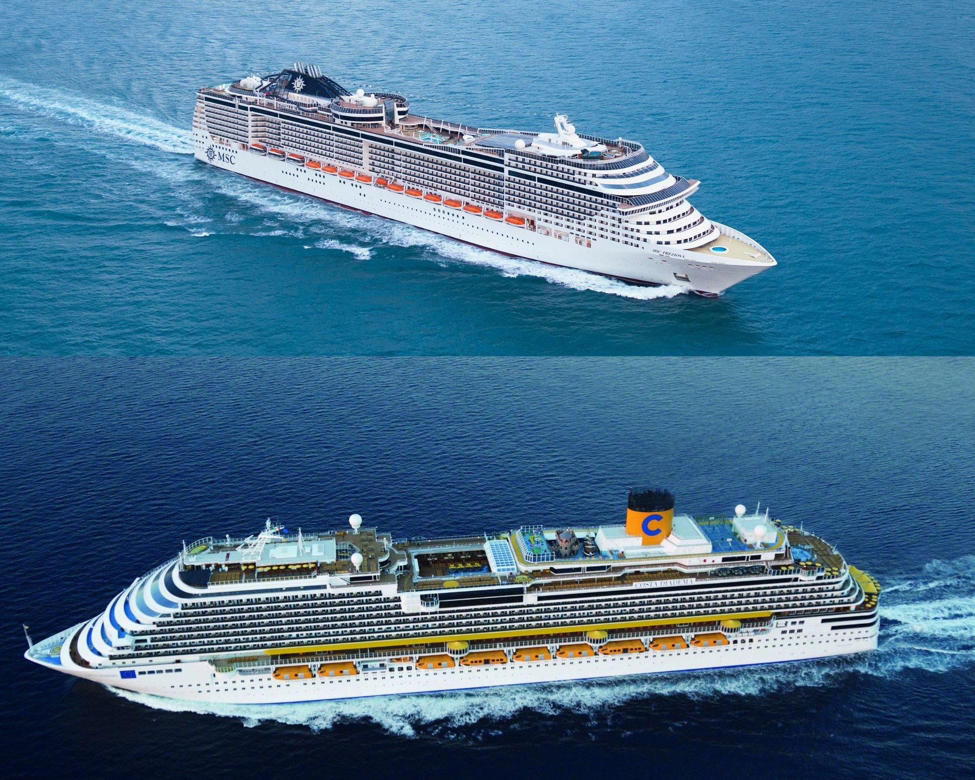 MSC Cruzeiros e Costa Cruzeiros