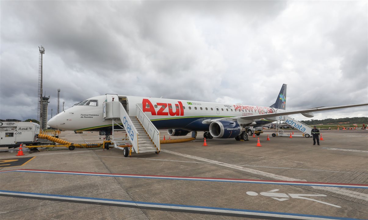 Azul terá incrementos em sua malha para Manaus, com voos partindo de Belém (PA), Recife (PE), Viracopos (SP) e Confins (MG)