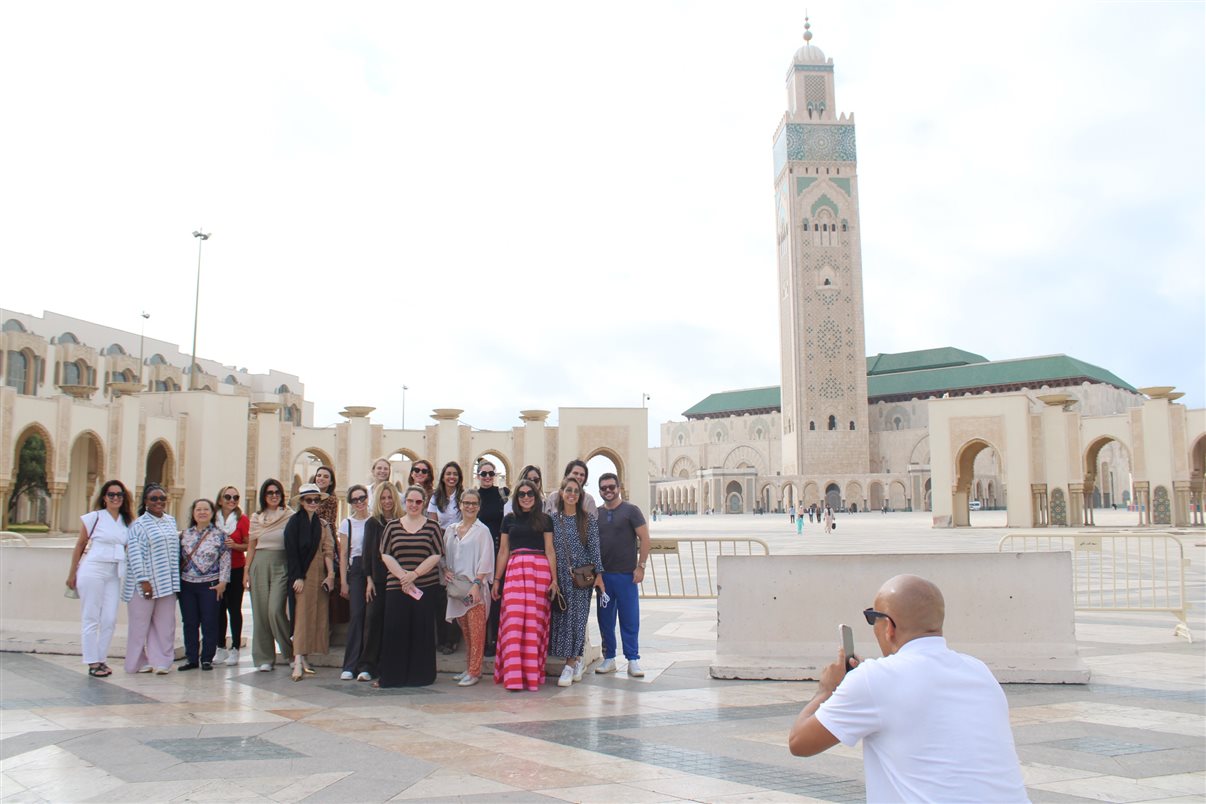 Grupo na Mesquita de Hassan II