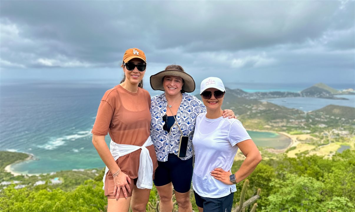 Tatiana Assad, da TA Travel, Ucha Verissimo, da Link Premium Viagens, e Patricia Lumy, da Get Out N About Travel