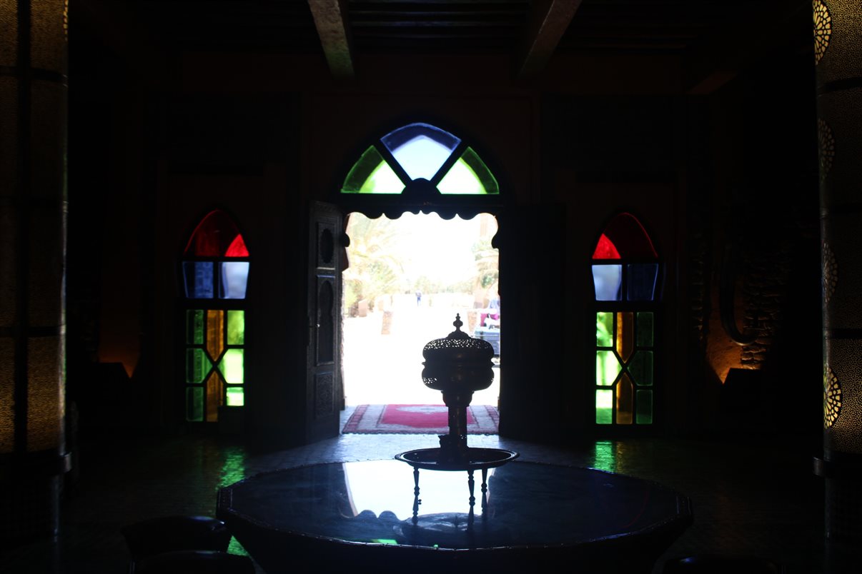 Detalhes da arquitetura do hotel