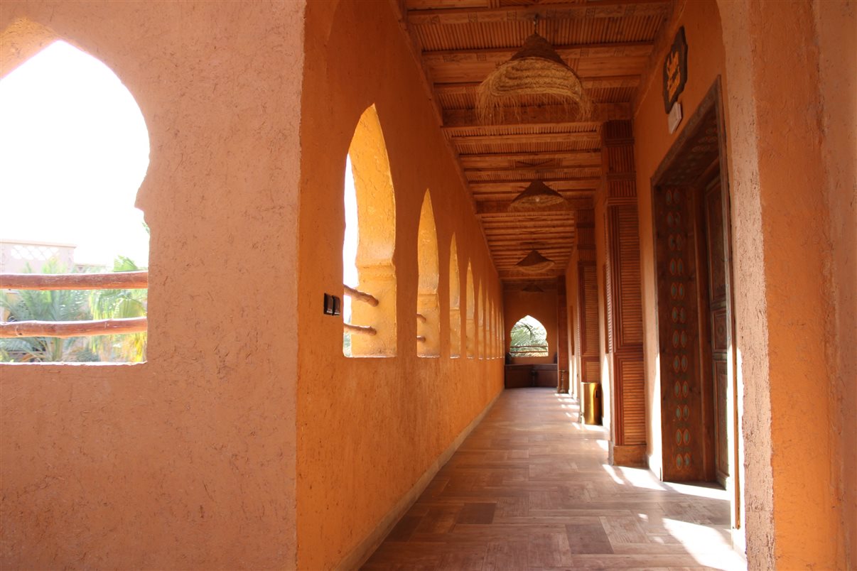 Detalhes da arquitetura do hotel