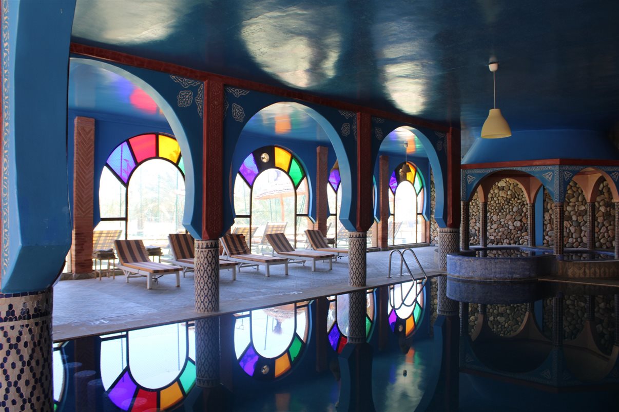 Detalhes da arquitetura do hotel