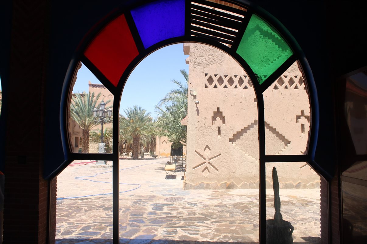 Detalhes da arquitetura do hotel