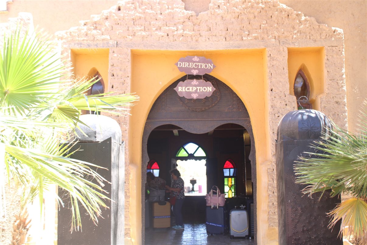 Detalhes da arquitetura do hotel