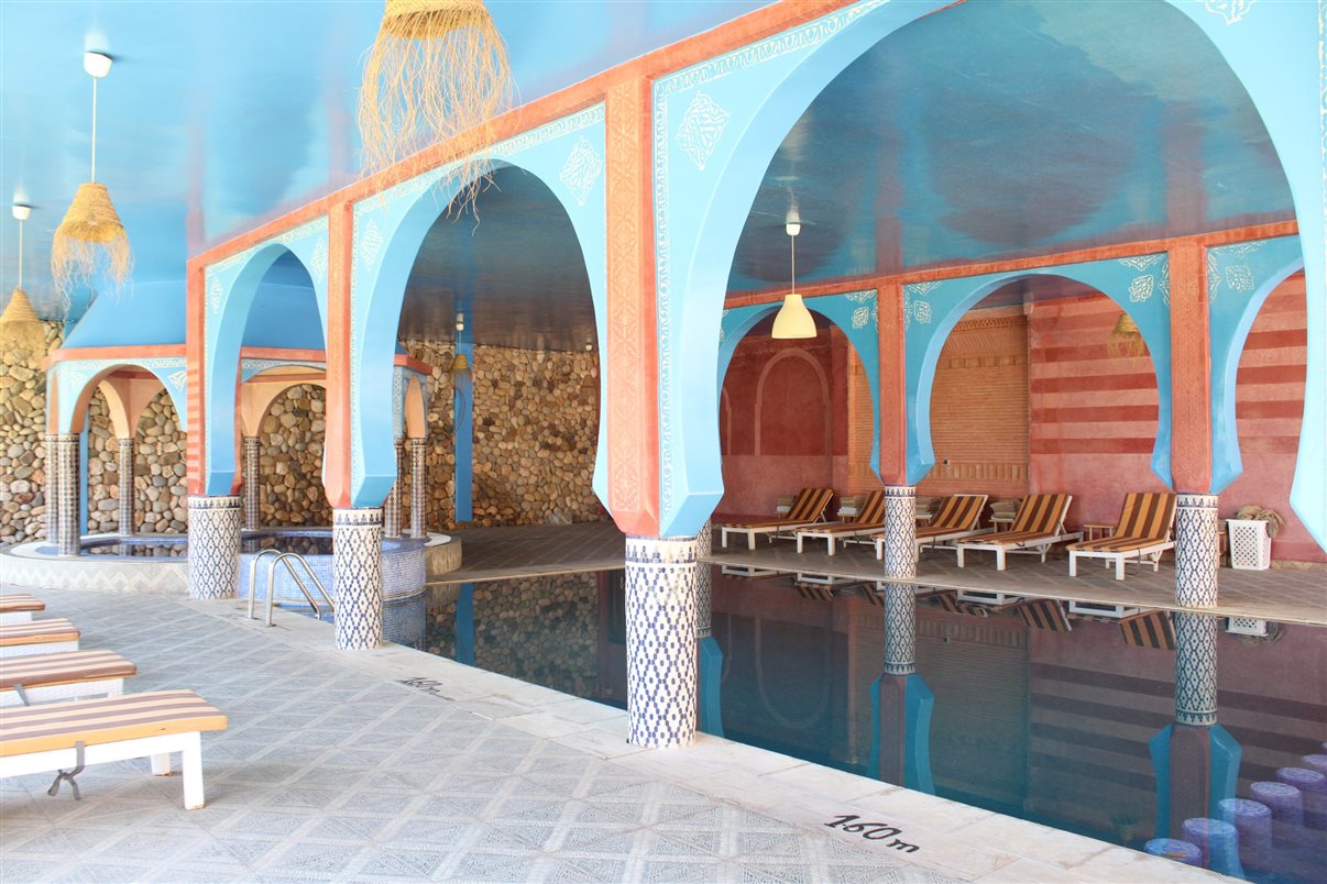 Detalhes da arquitetura do hotel