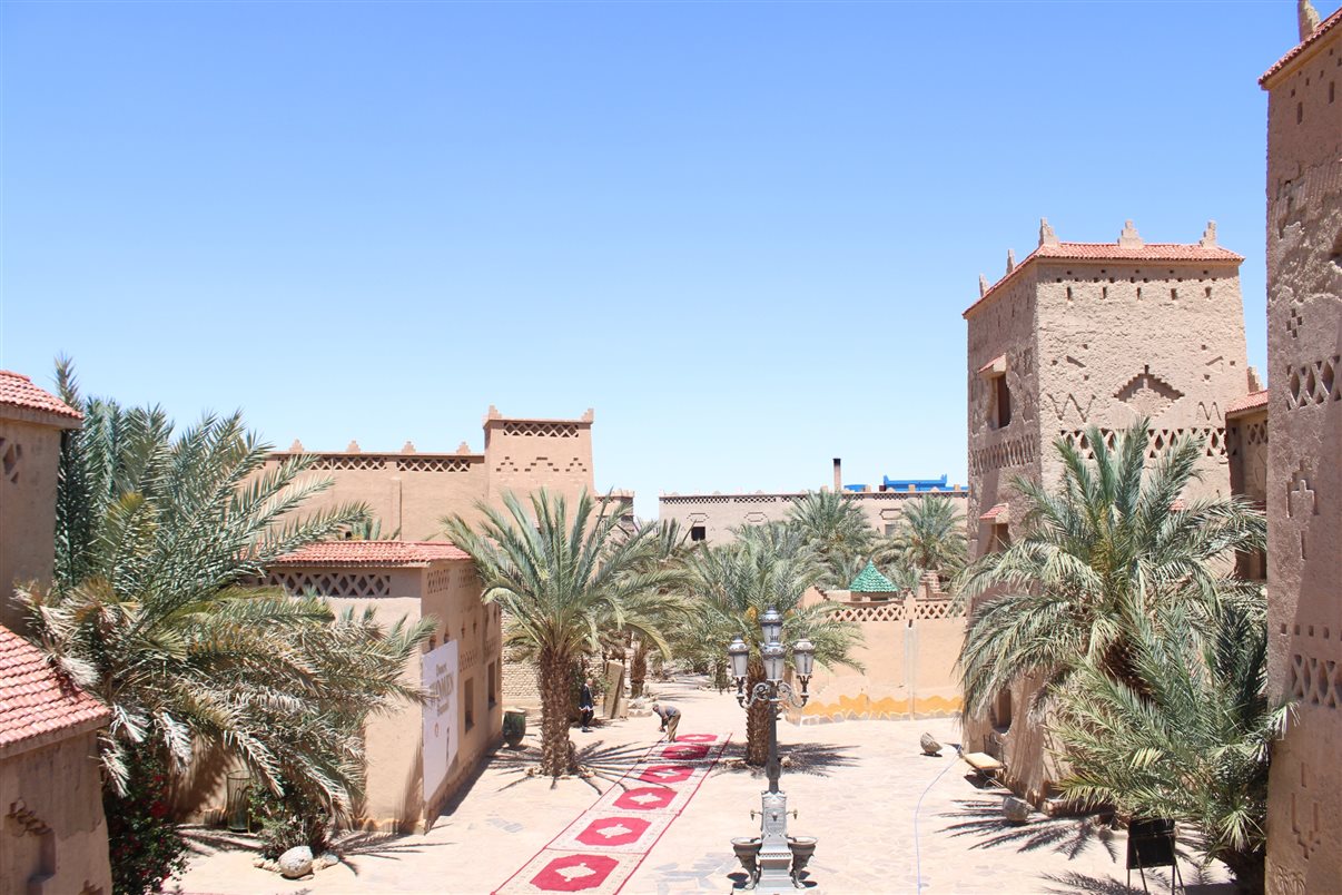 Detalhes da arquitetura do hotel